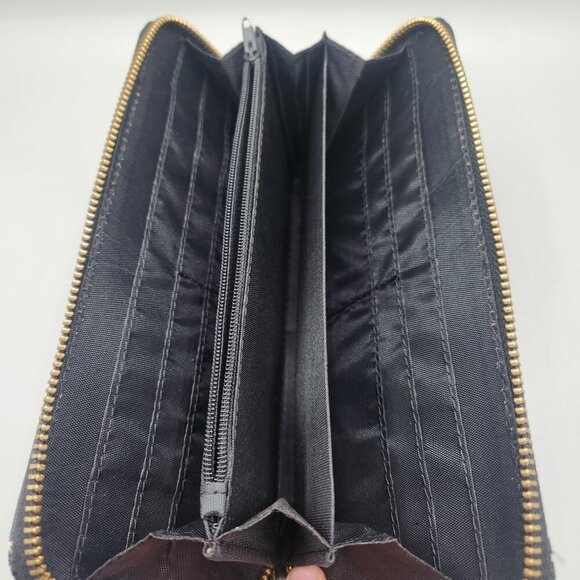 Bradford Exchange Just My Style Wristlet Wallet MS Initials Brown Purse - Picture 3 of 6